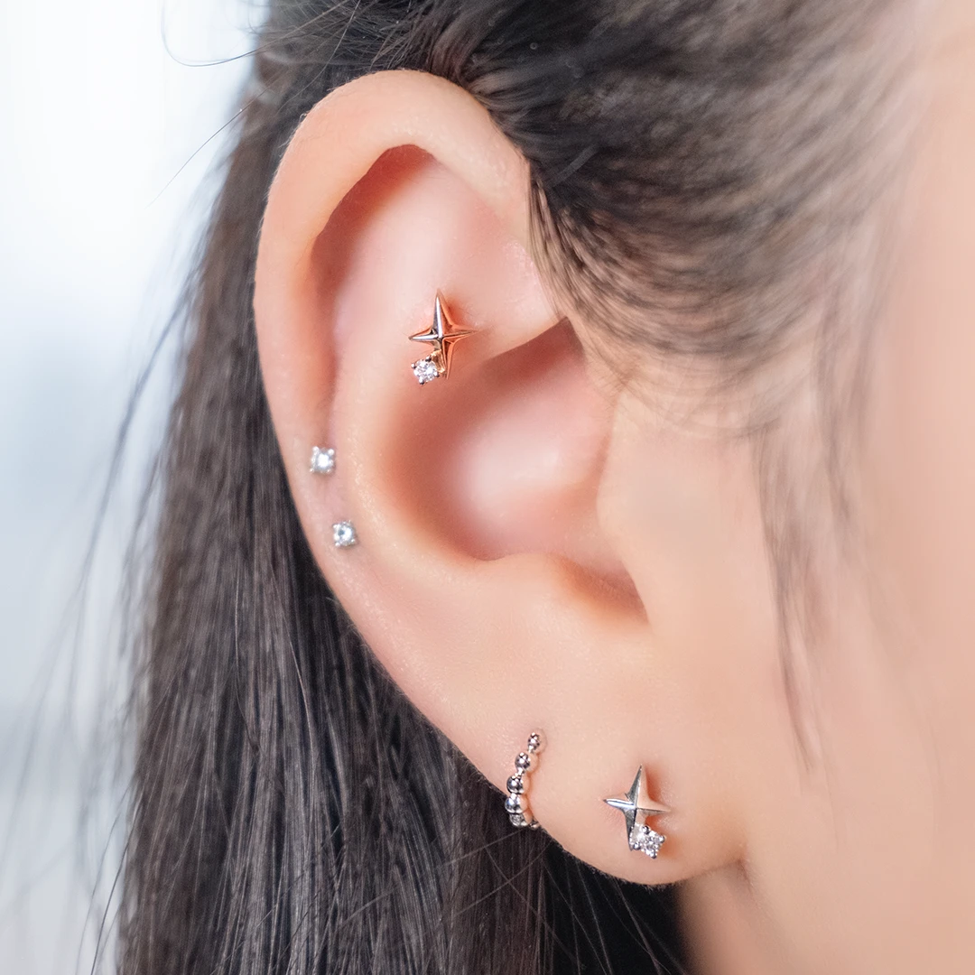 Sparkle diamond studs